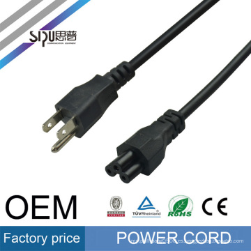SIPU enchufe estándar americano cable de alimentación de los EE. UU. Con 3 pin enchufe de aprobación UL 110 V cable de alimentación